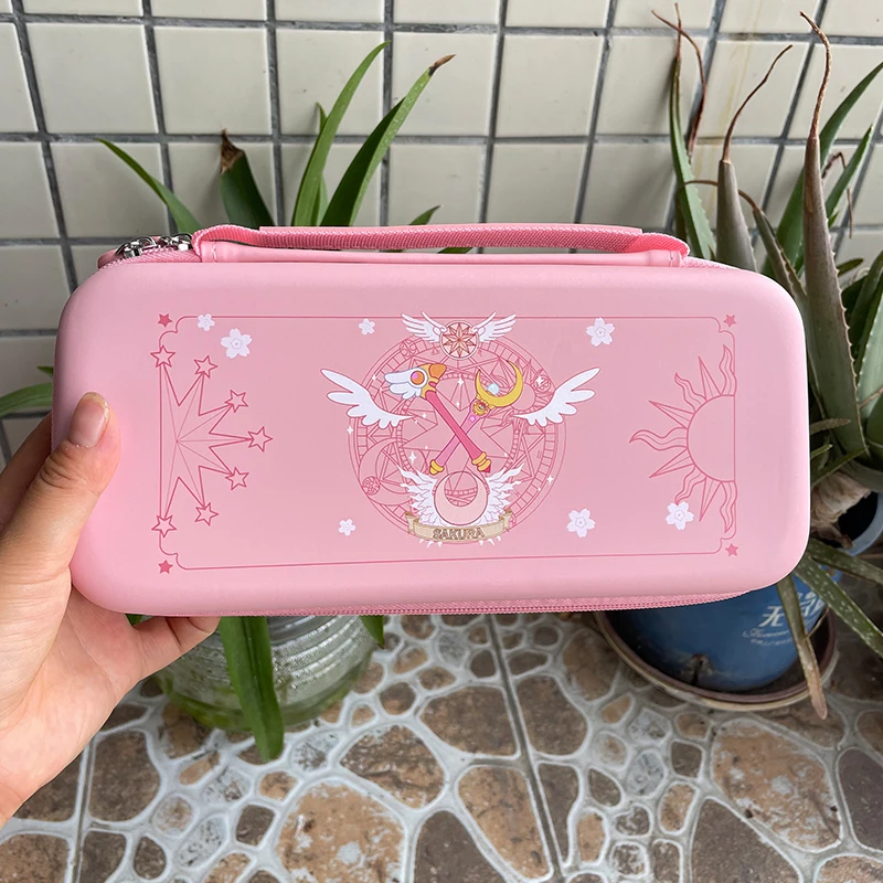 

Carrying Case for Nintendo Switch OLED Bag Pink Sakura Storage Bag Hard Shell Protective Bags for NS Switch Game Accessories