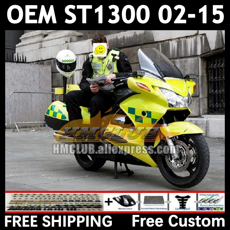 STX1300 For HONDA Pan European ST1300 89No.78 ST-1300 ST 1300 2002 2003 2004 2005 2006 07 08 09 10 11 neon yellow 12 15 Fairing