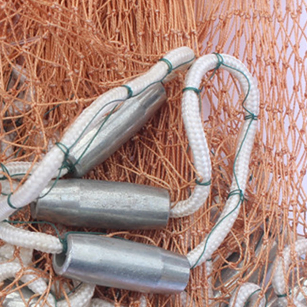 

2 .4M Hand-dumping Fishing Net Mesh Trap Portable Foldable Bait Cast American Style