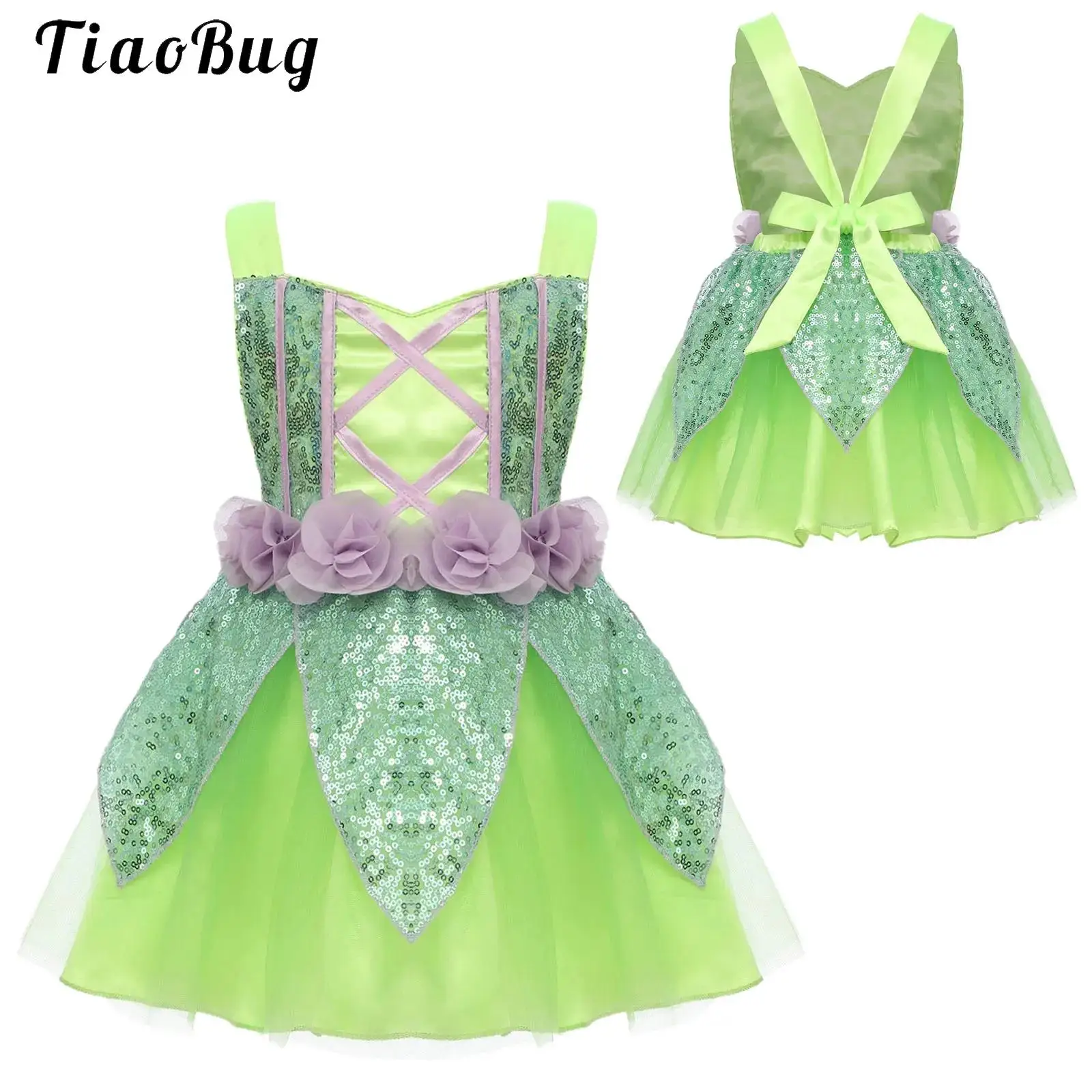 

Infant Baby Girl Princess Dress Halloween Fairy Costume Sequins Tulle Tutu Fancy Birthday Carnival Party Elves Dress Up Clothes