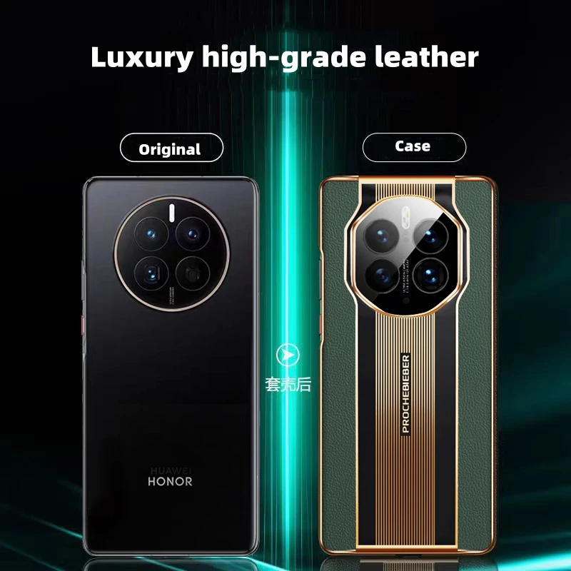 For HUAWEI Mate 50 Pro Case Luxury High-end Leather Racing Style Rear cover Case For Mate 40 30 20 Pro Honor Magic 3 Funda