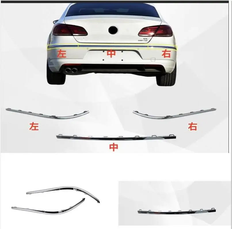 

3 шт. 2013-2017 для VOLKSWAGE CC автомобильные аксессуары передняя задняя решетка вокруг отделки гоночные решетки накладка на бампер