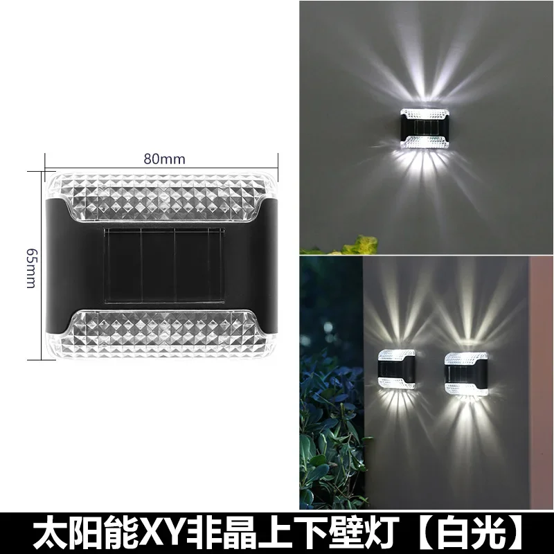 ソーラーライト制御,防水,屋外照明,装飾フェンス,家の庭の装飾,ホット,5w,2LED