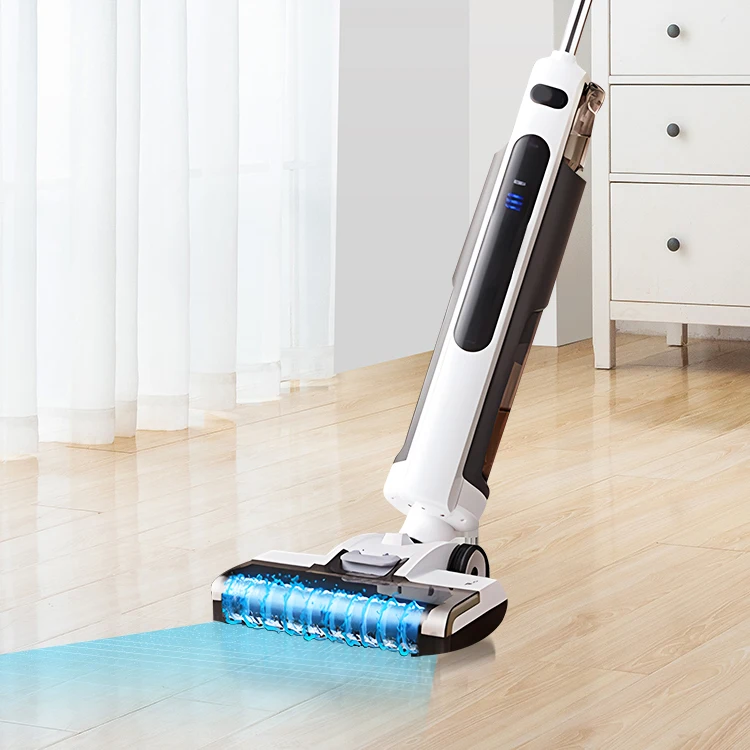 Aspiradora De Piso Led Display Automatic Cleaning Electric Cordless Mop Wet Dry Vacuum Cleaner With Self-Clean Mop