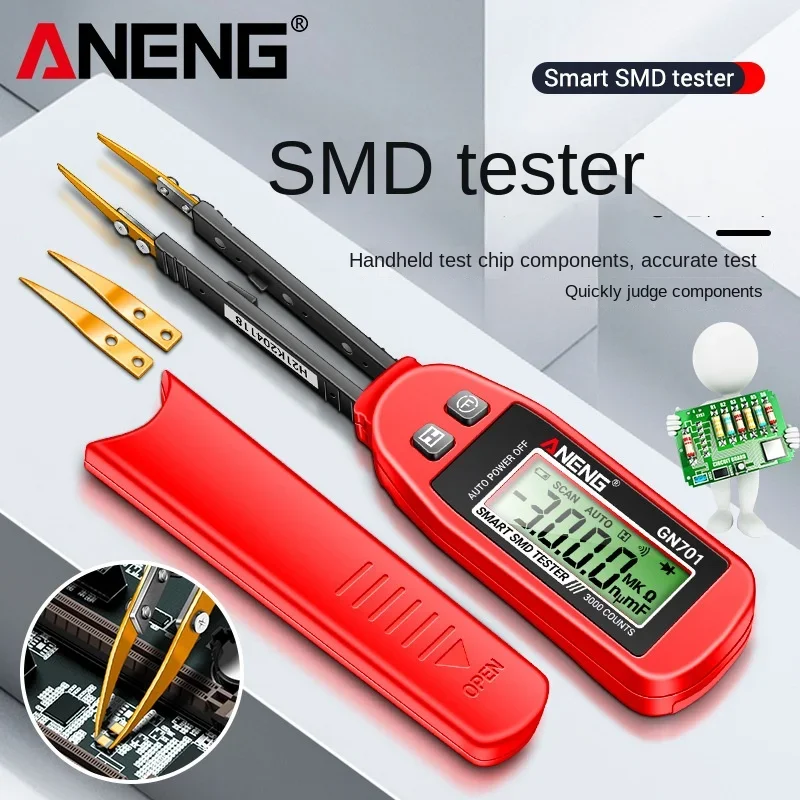 ANENG GN701 SMD Patch Tester High-precision Resistance and Capacitance Diode Test Clip Resistance and Capacitance Detection Pen