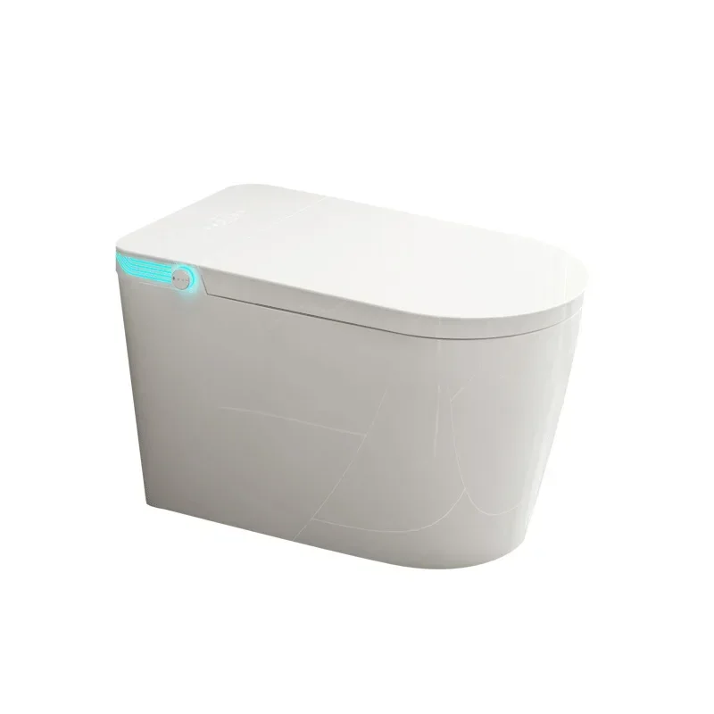 New smart toilet household large U widened seat automatic voice foam splash-proof integrated toilet