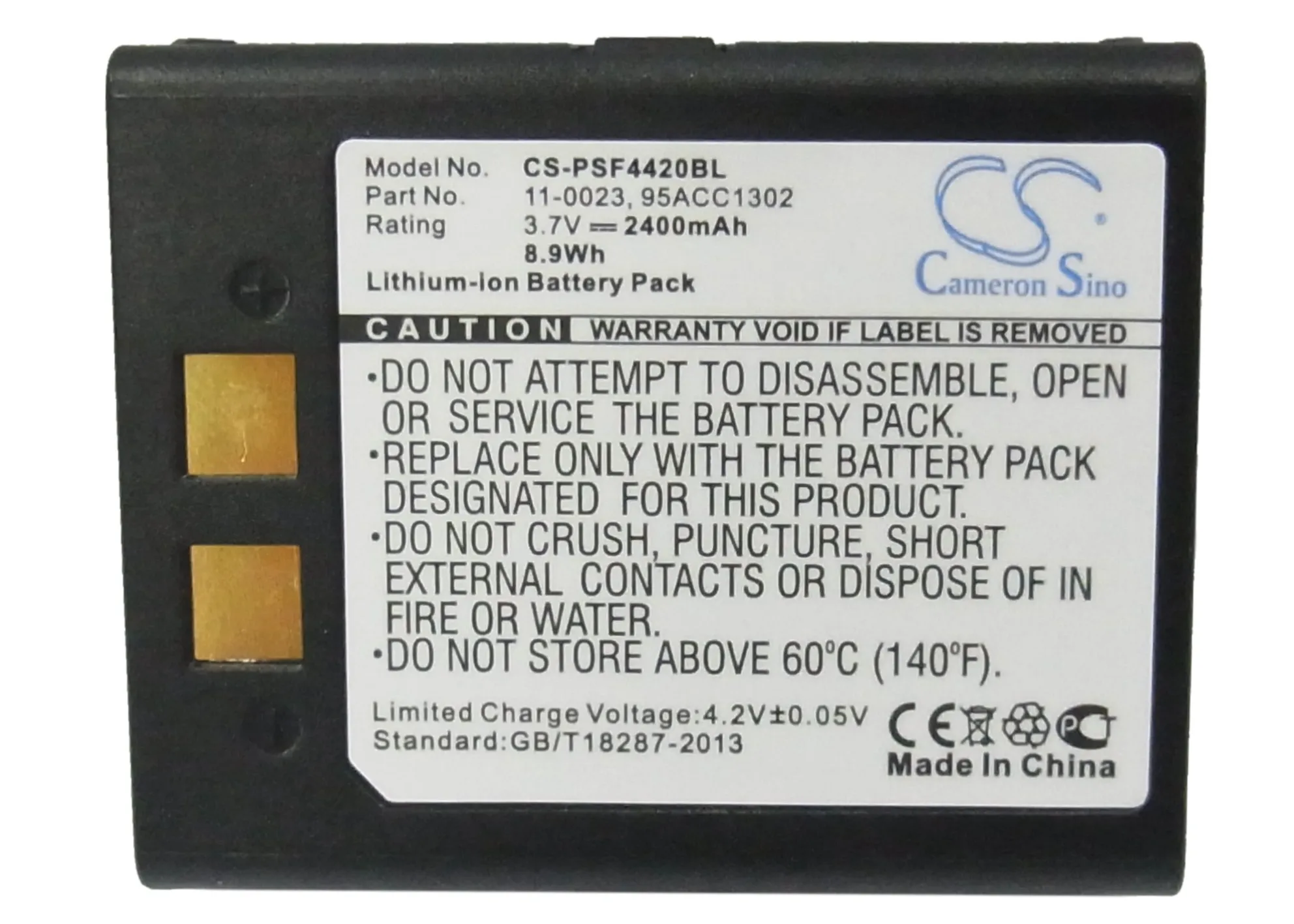 

Barcode Scanner Battery For Datalogic 4420, 11-0023, 95ACC1302 & PSC Falcon 2150, Falcon 4400,4410,4420, Falcon 5500