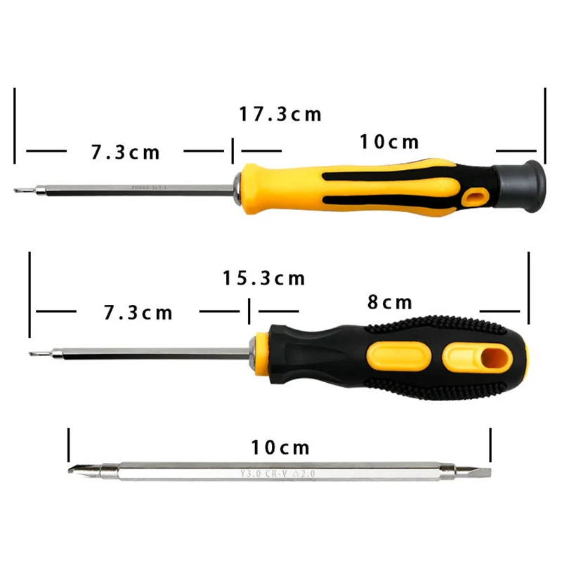 Set di cacciaviti 6 In 1 Set di cacciaviti magnetici di precisione kit di utensili manuali di riparazione a triangolo a forma di U a forma di prugna