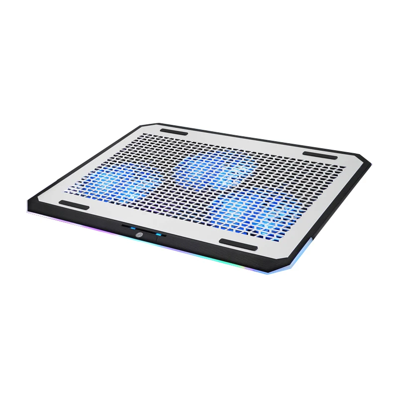 Imagem -05 - Rgb Laptop Cooler Pad com Ventiladores e Portas Usb 1217 Laptop Cooling Pad