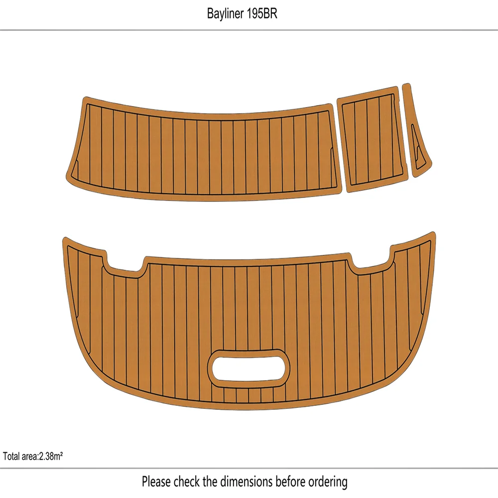 

2003-2013 Bayliner 195 BR Swim platform 1/4" 6mm EVA foam floor