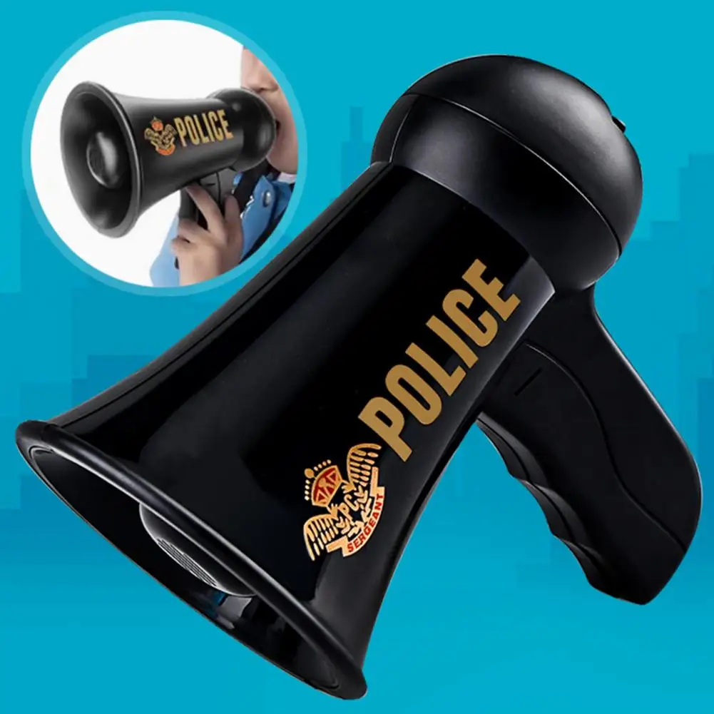 Kids Loudspeaker Toy Kids Portable Megaphone Toy with Voice Alarm Modes Battery Operated Mini Handheld Bullhorn for Children