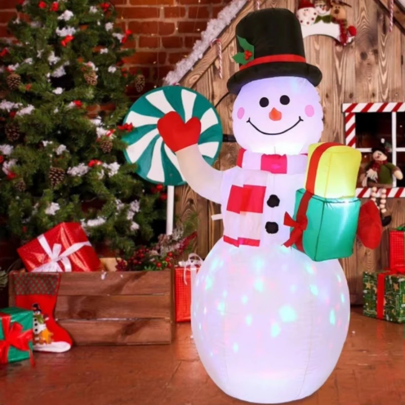 Santa Claus Outdoor Garden Decoration Light Christmas Inflatable Decoration Supplies