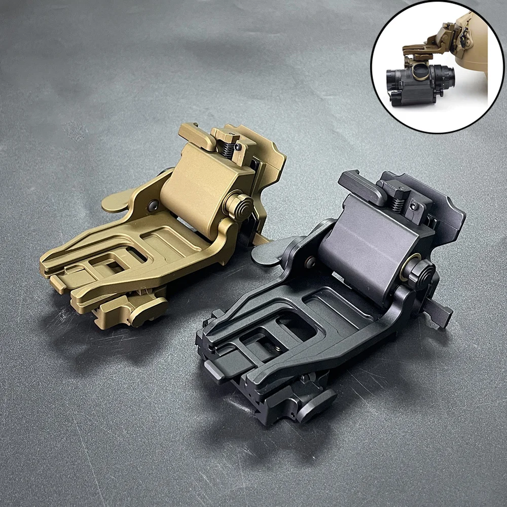 Low Profile NVG Helmet Mount Flip-up Adjustable Dovetail Shoe Aluminum Night-vision Goggles Bracket Mount