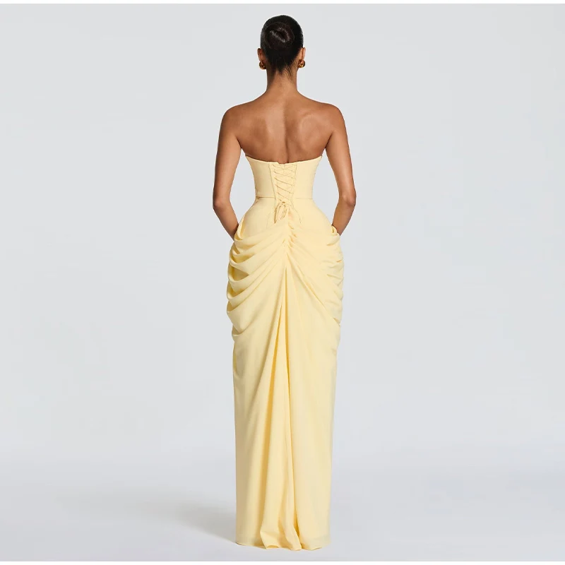 Feder Gestrickte Lange Kleider Casual Solide Rundhals Ärmel Schlinge Weibliche Maxi Kleid Sexy Hüfte Paket Urlaub Dame Vestidos – Detail 21