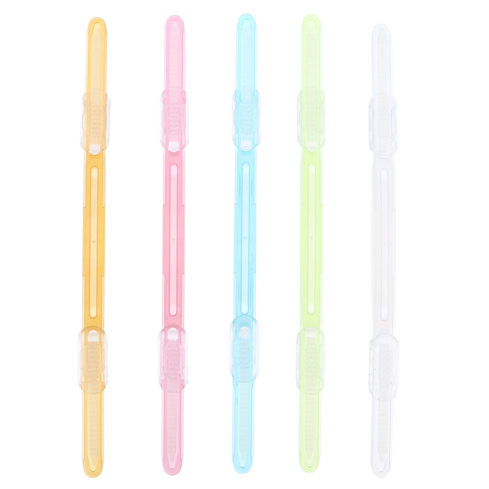 Plastic Bookbinding Clips Loose-Leaf Binder Clip Practical Paper Clip Paper Fasten Storage Paper File Clips