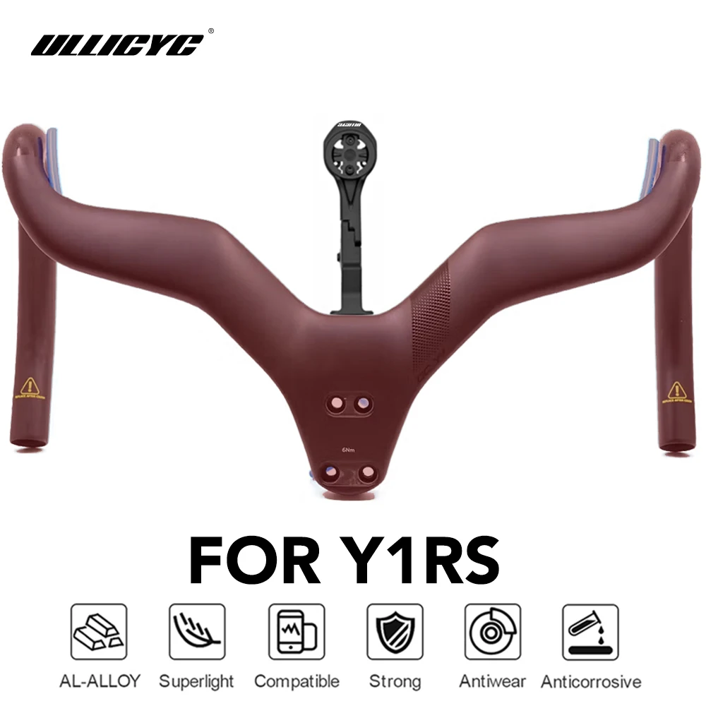 ULLICYC For Y1RS CCY1 Integrated Handlebar Computer Mount Compatible With Gopro/GPS/Garmin/Bryton/Wahoo  Aluminum Alloy