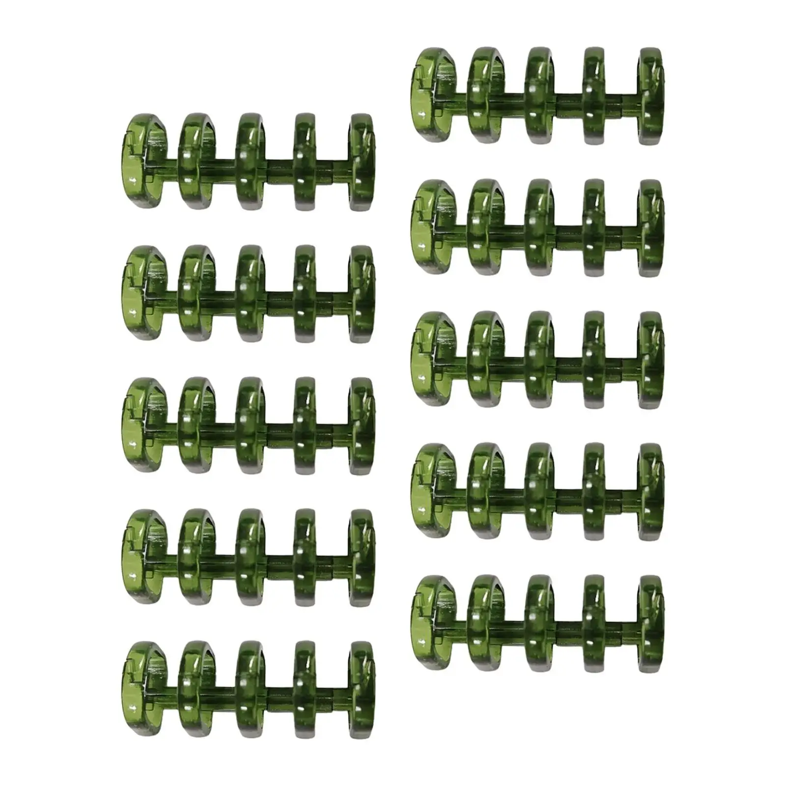 5x10x 5 Rings Loose Leaf Binder Rings Binding Spines for Office Notebook Diary dark green