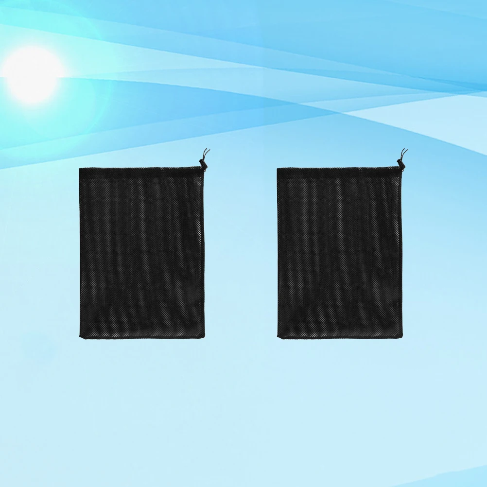 2pcs Pump Filter Bag for Fish Tank Aquarium Double Screen Mesh Bag Water Filtration Storage Garden Fountain