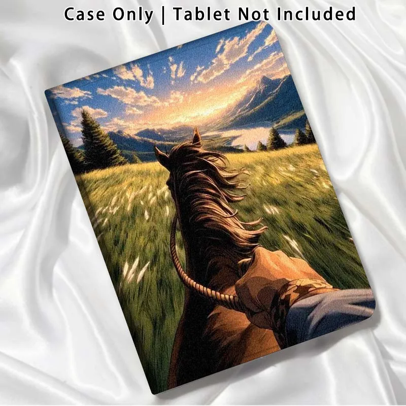 Running Horse Design For Xiaomi Poco Redmi Pad 2 4 5 6 6S 7 7S SE Pro Ultra Max 14 11 8.8 11.2 12.5 Inch Tablet Case