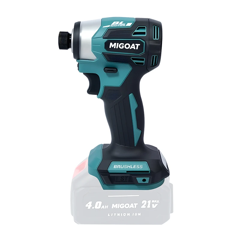 4-Speed Brushless Impact Screwdriver, 1/4" Hex Quick-Chuck Drill Driver with LED Worklight, For Makita 18V-21V Battery