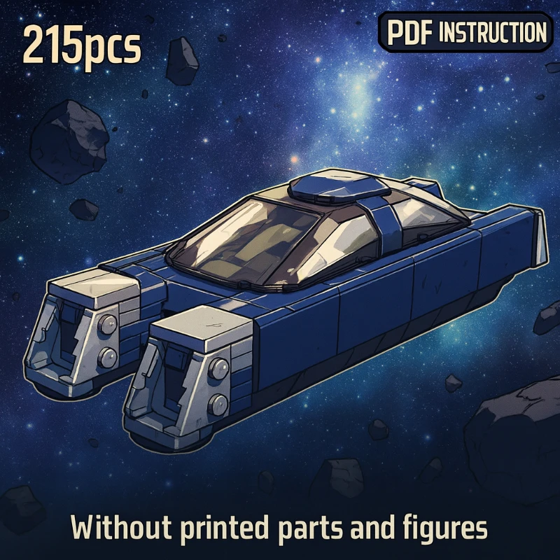 

Speeder Spaceship Space Wars MOC Set Building Blocks Kits Toys For Children Education Kids Gift Toy Juguetes