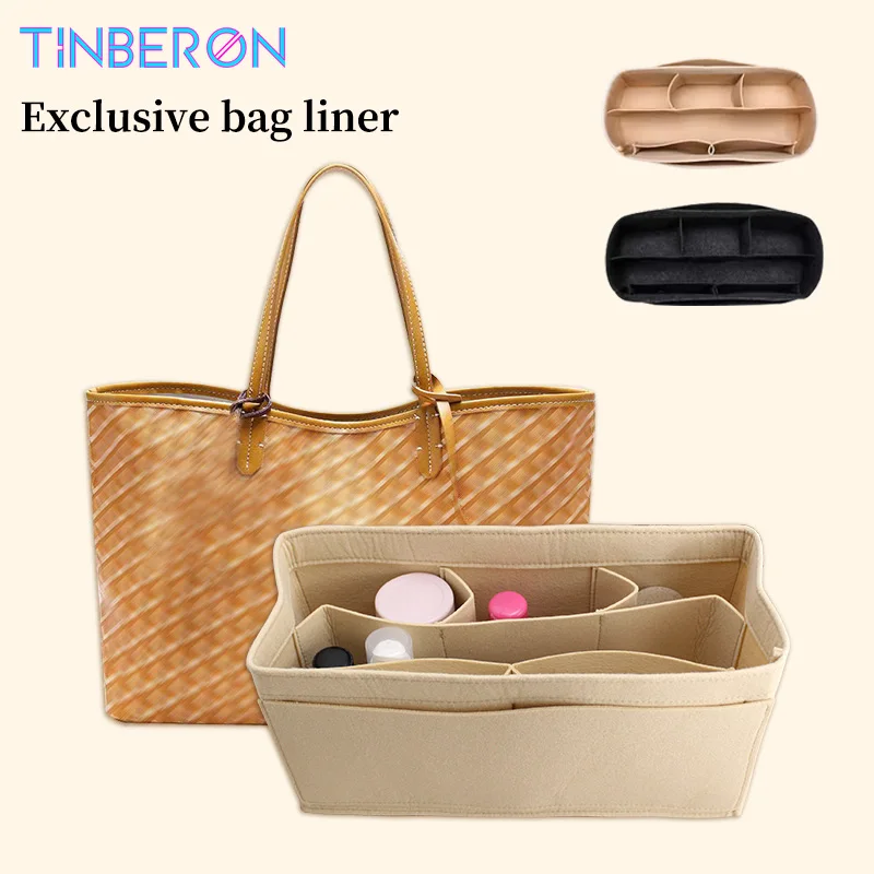 

TINBERON TOTE Bag Organizer Felt Cloth Bag Liner Travel Bag Organizer Insert Large Capacity Cosmetic Storage Bag Felt Makeup Bag