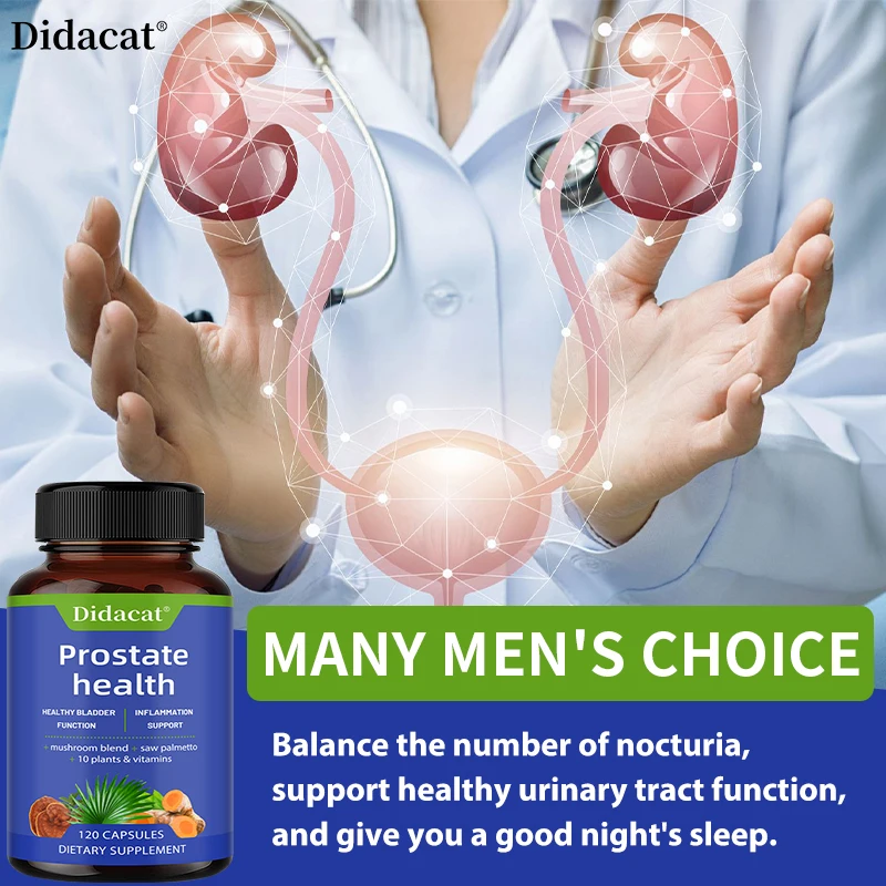 

Prostate Health Supplement - Contains Vitamin C, Magnesium, Zinc - Supports Male Prostate and Urinary Tract Health