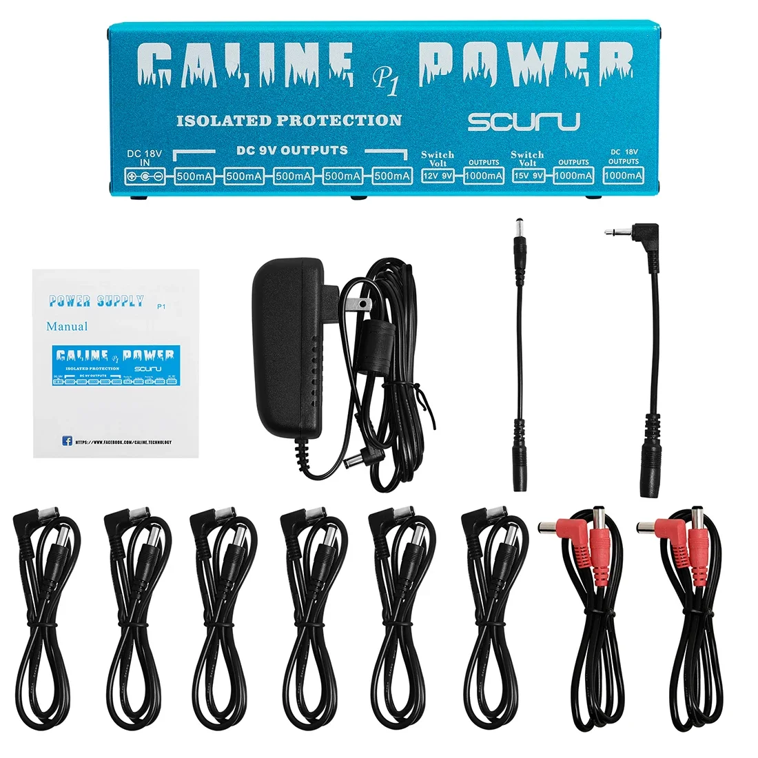 

Caline P1 Effect Pedal Power Supply 18V 2A 36W Guitar Effects Pedal 8 Isolated Outputs Power Supply Guitar Parts & Accessories