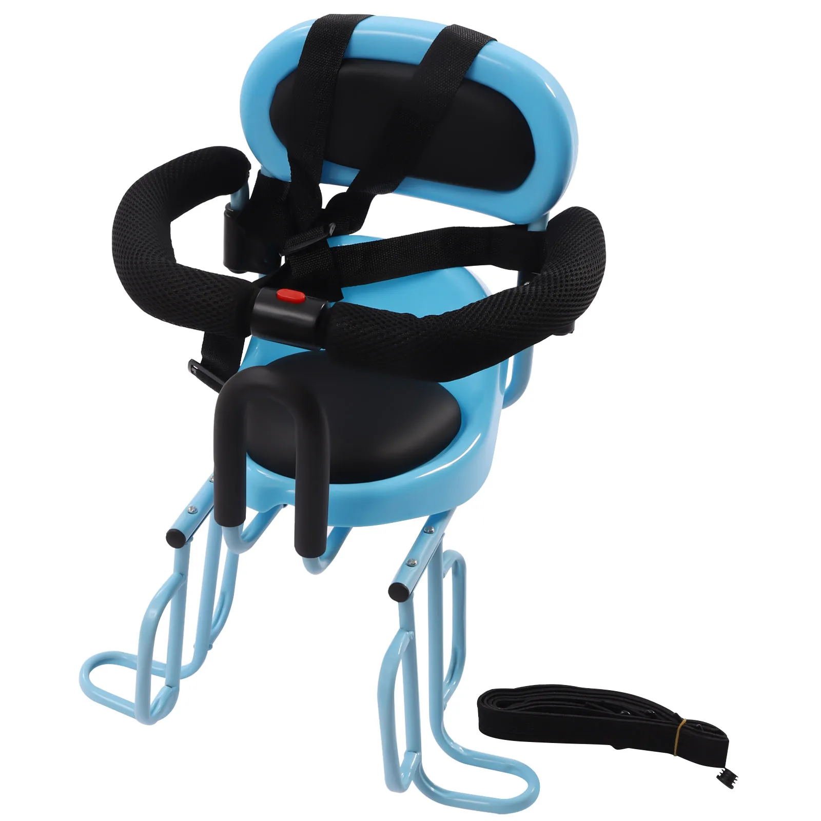 

Безопасное заднее детское велосипедное сиденье, детские сиденья с ремнем безопасности, подушка сиденья, крепление для велосипеда для детей 6 месяцев-6 лет, синий/красный