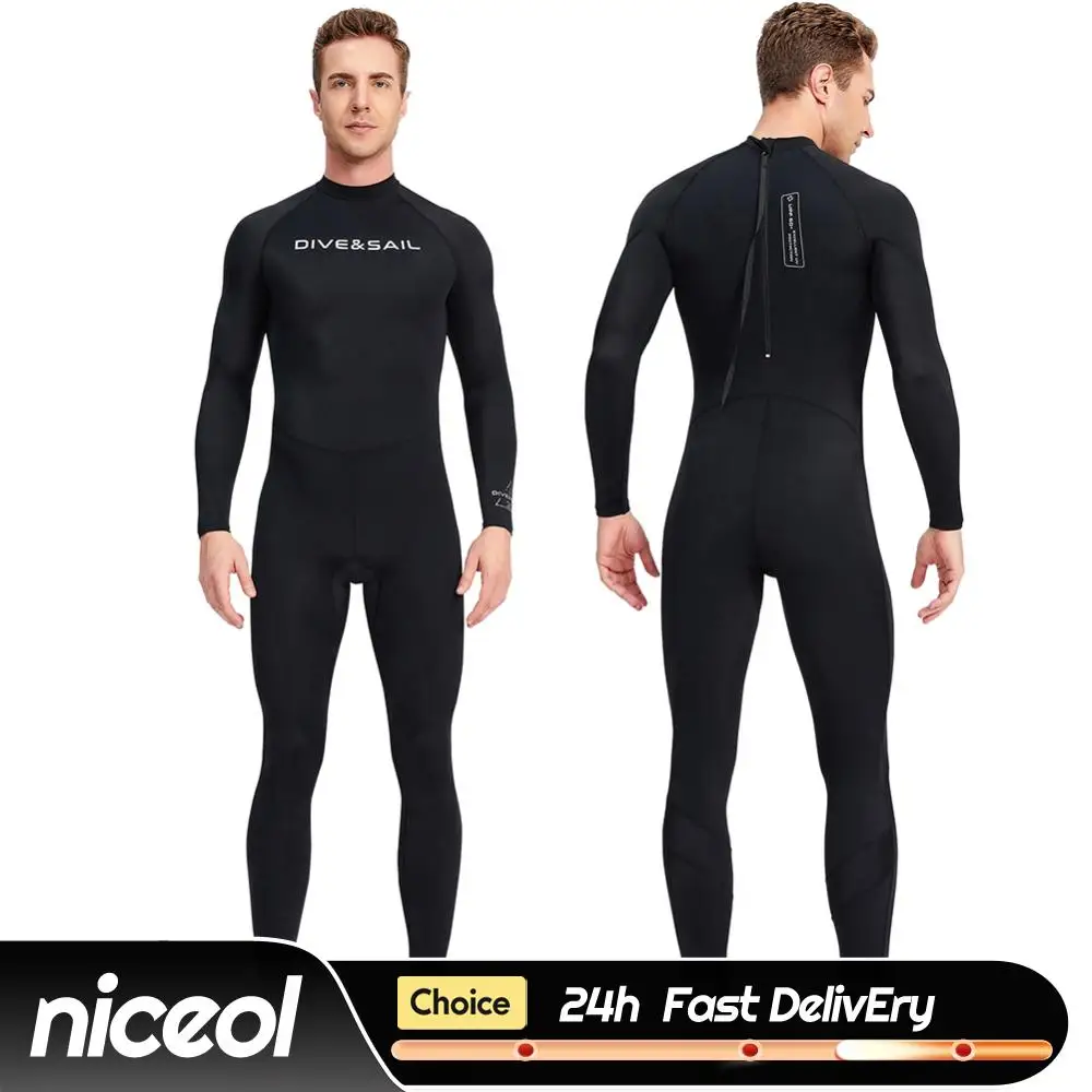 

Men Diving Skin Clothes Long Sleeve Sunscreen Snorkeling Surfing Swimsuit Elastic Anti-scratch Breathable Water Sports Equipment