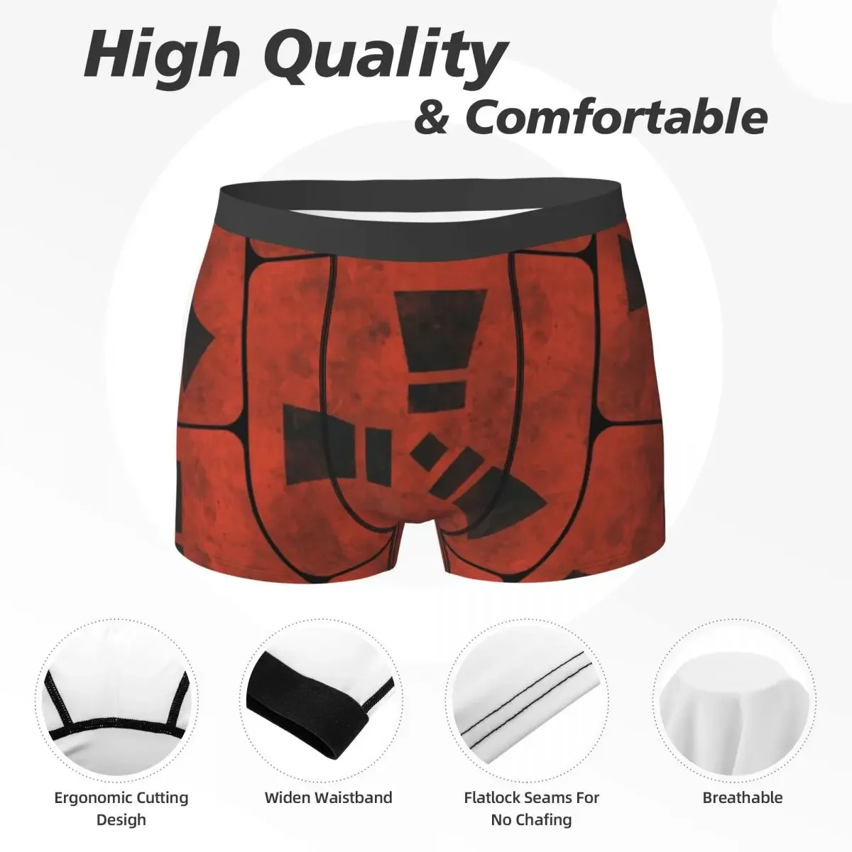 Men's Soft Underwear Boxer, Cuecas, Shorts, Calcinha FUSTAR, Namorado Presente