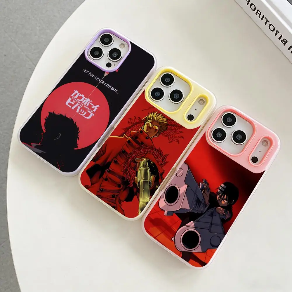 

Anime C-Cowboy B-Bebop Phone Case Colorful 2‑in‑1 Jelly Matte Clear Full Protection Case For iPhone 11‑17 Series