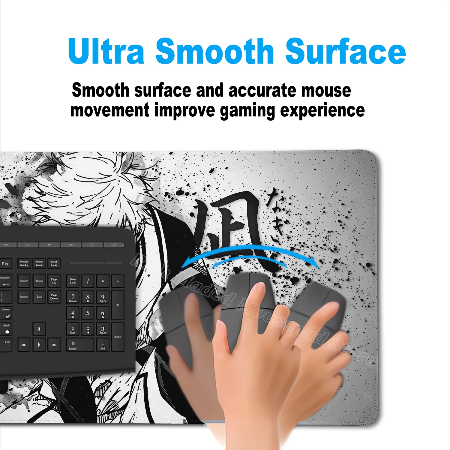 Mouse Pad Japan Anime Blue Lock Seishiro Nagi Mousepad PC Gamer Keyboard Tablemat Office Laptop Gaming Accessories Xxl Desk Mat