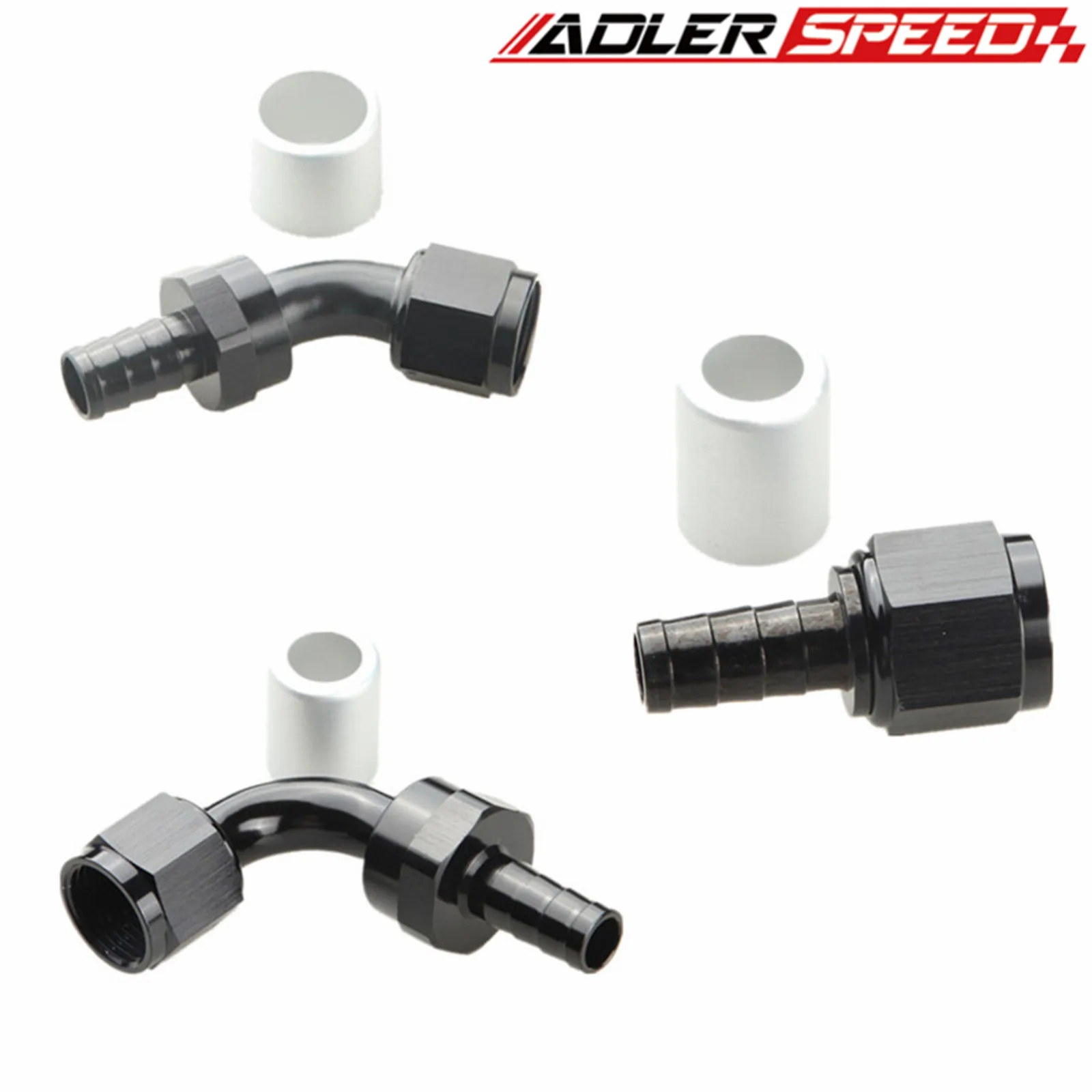 ADLERSPEED  Straight /45 Degree /90 Degree AN6 AN8 AN10 ProClassic Crimp On Hose End Adapter