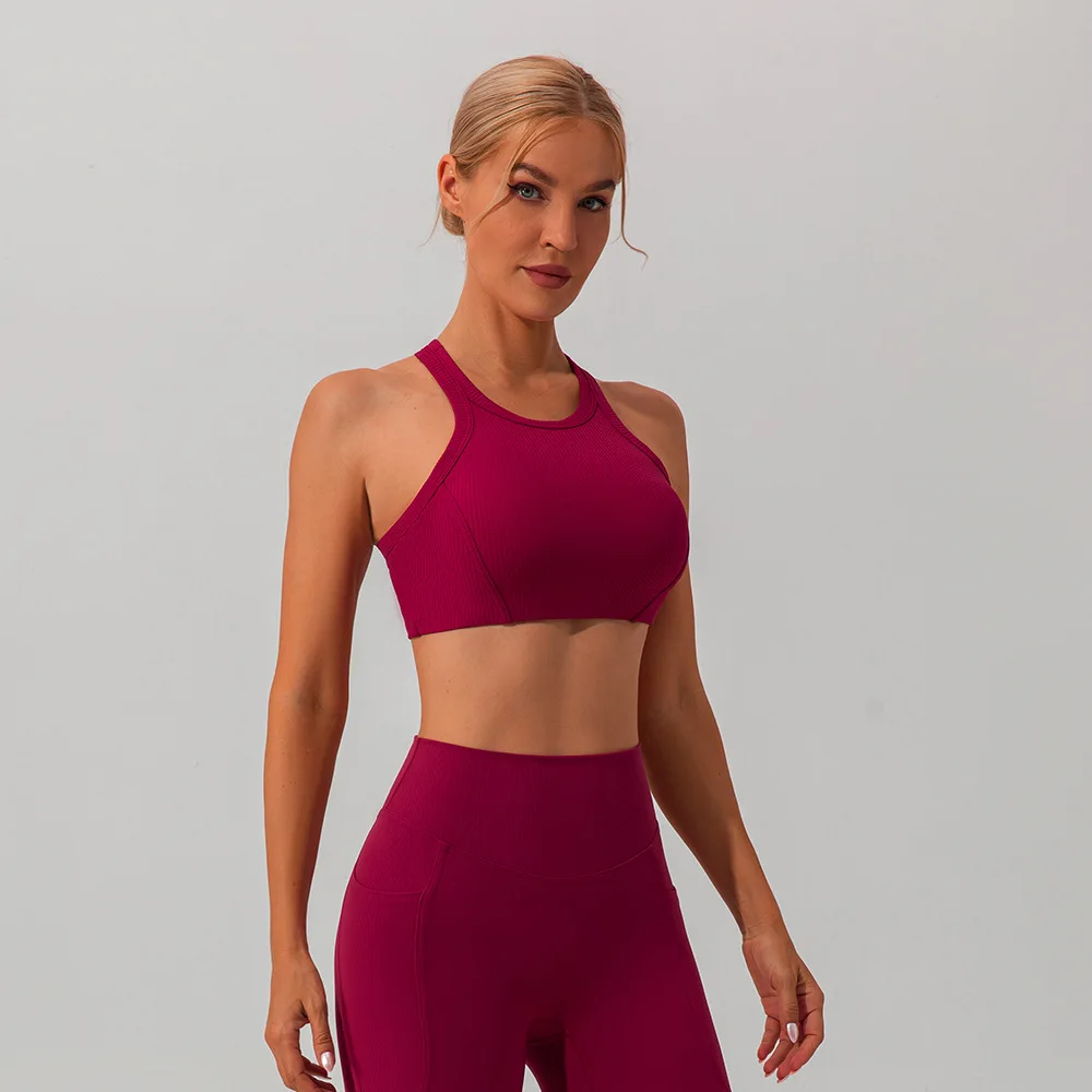 

Maxdutti High Stretch Sports Bra For Women With Naked Sensation T-shirt Woman Clothes Female Clothing Running Yoga Fitness Bra