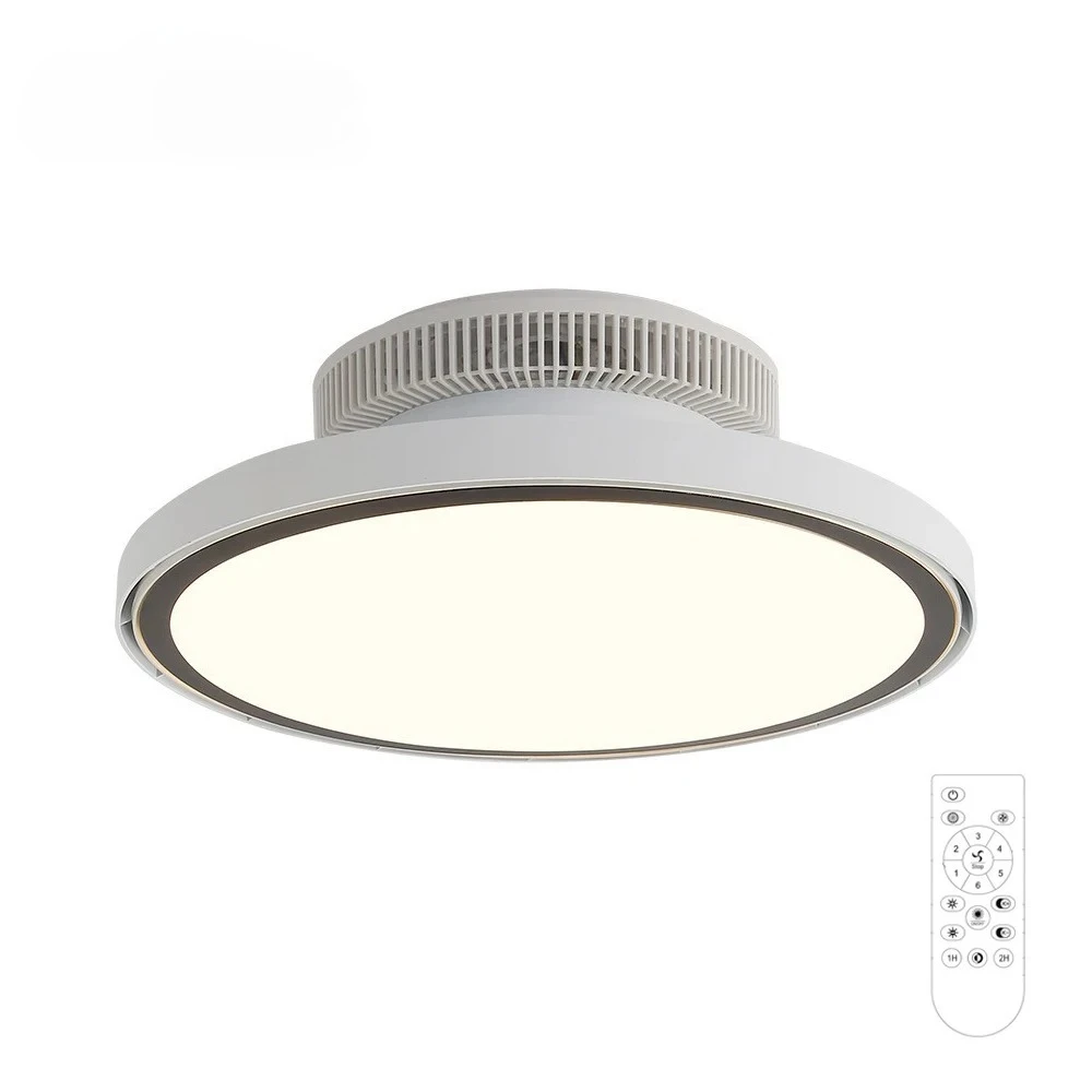 Bladeles Simple Ceiling Lamp Intelligent Remote Control APP Control LED Chandelier Ceiling Fan With Light