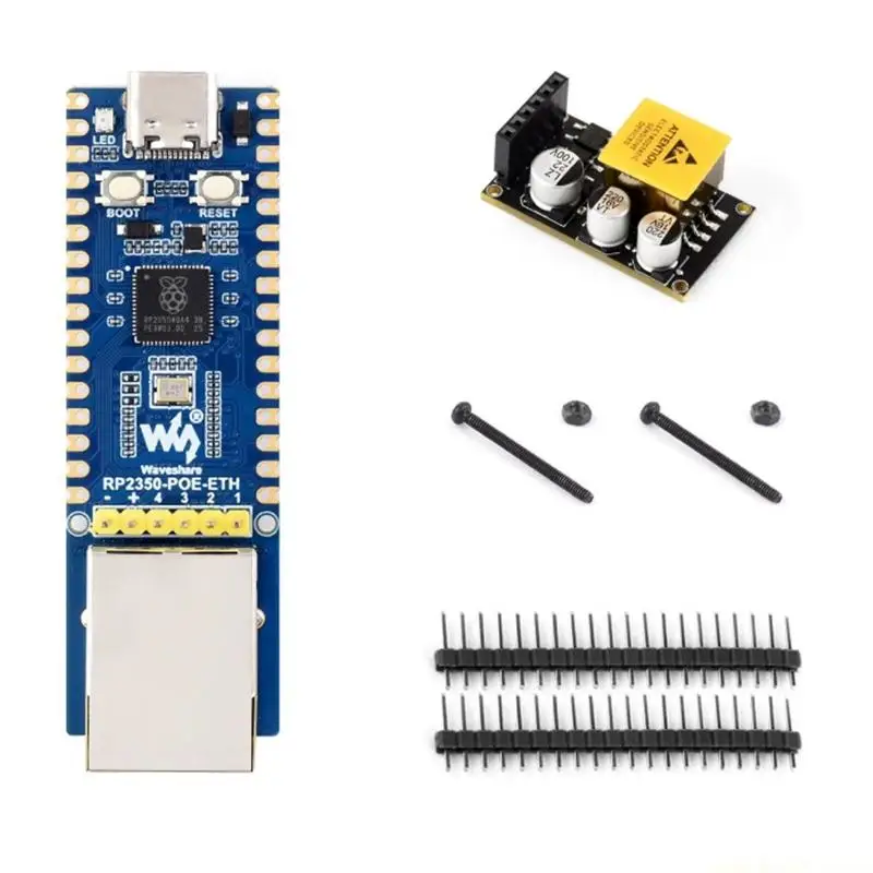 RP2350 controller board for Ethernet logging and code checks