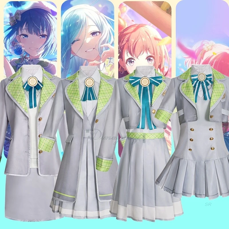 

Hanasato Minori Kiritani Haruka Momoi Airi Hinomori Shizuku Cosplay Uniform Project Sekai Colorful Stage Group Cosplay Costume