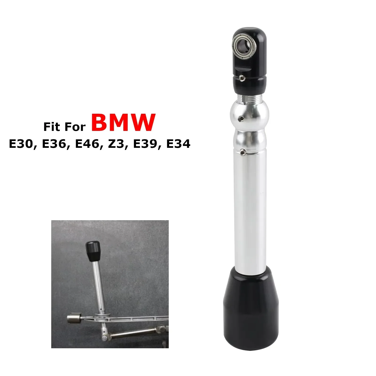 Aosuracing-Quick Gears Short Shifter Upgrade For E30 E36 E46 Z3 E39 E34 - Aluminum Construction - Silver & Black