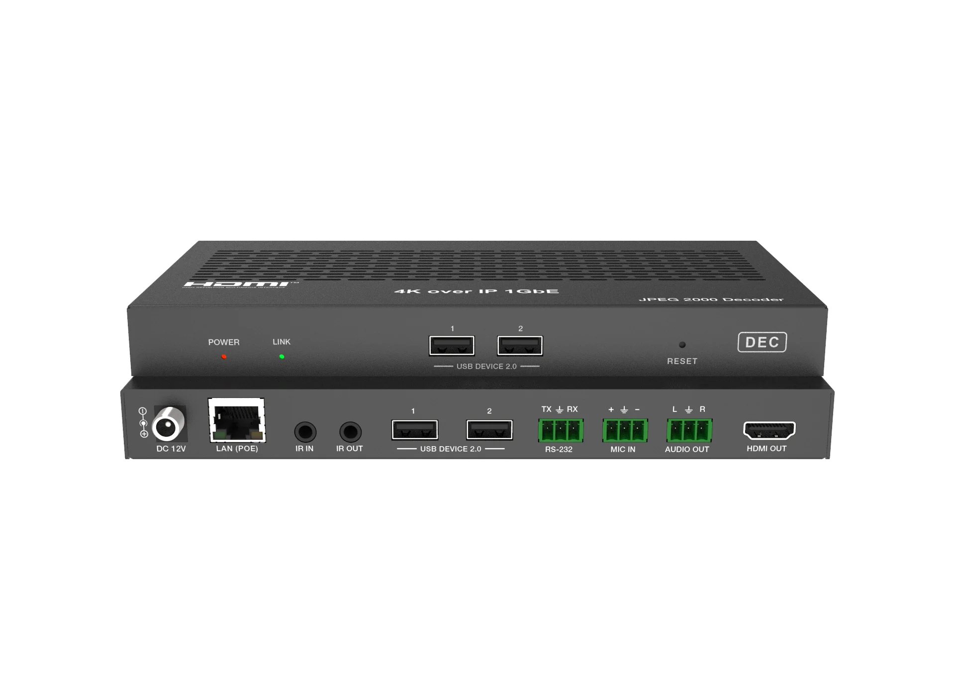 JPEG2000 4K AV über IP KVM Encoder Decoder mit Unicast, Multicast, Matrix, Videowandverarbeitung bis 9x9
