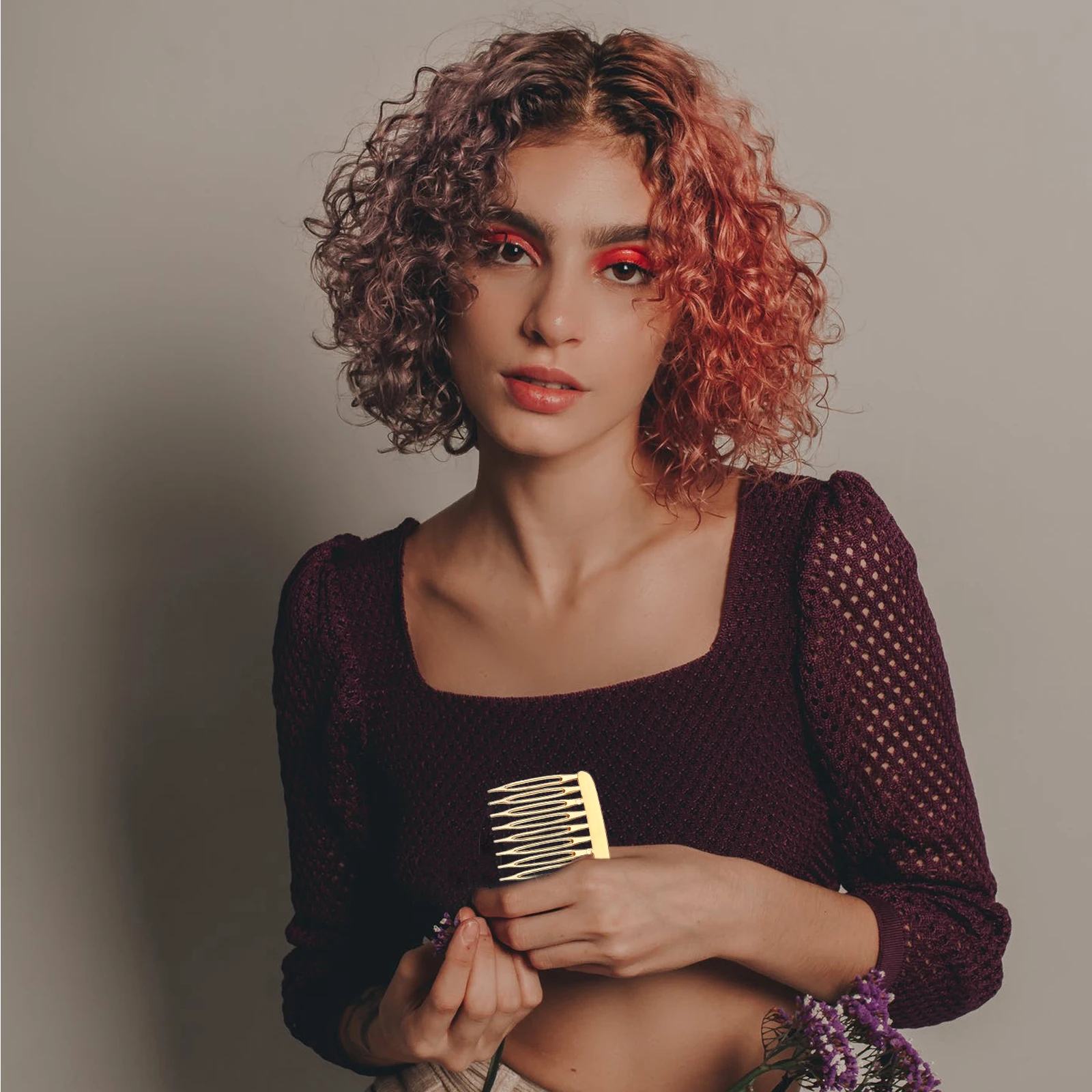 

12Pcs Wave Hair Comb Plastic Small Side Clip Combs Classic Hairpin Slide Hairclip for Women Elegant Hair Accessory