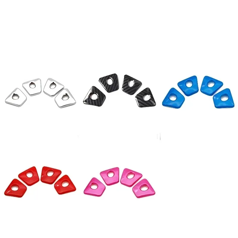 For BMW 5 Series G30 2018-2023 ABS Carbon Fiber Car Doors Latch Lift Door Pin Cover Trim Interior Car Accessories