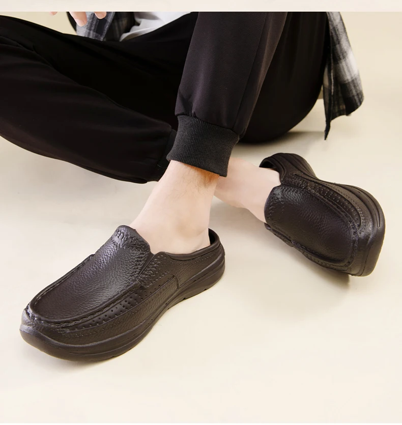 Sommer Männer Chef Schuhe Anti Slip und Öl Beweis Männer der Arbeit Schuhe EVA Faul Hausschuhe Casual Trendy Slipper Mode garten Schuhe – Detail 16