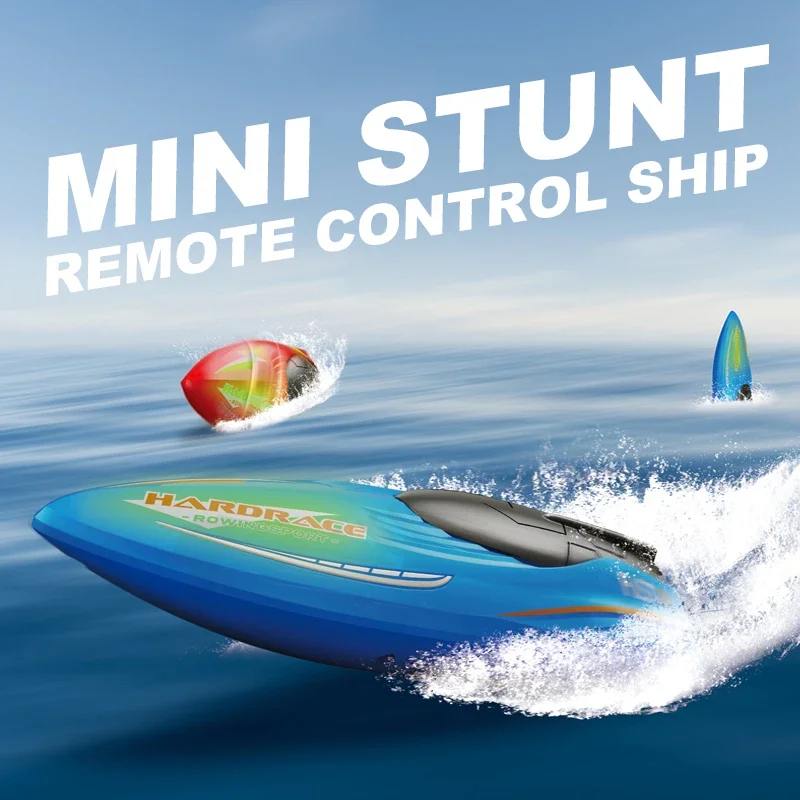 

Mini Rc Boat 2.4G Remote Control Stunt Boats 360 Degree Electric Speedboat Waterproof Ship Children's Water Toys for Boys