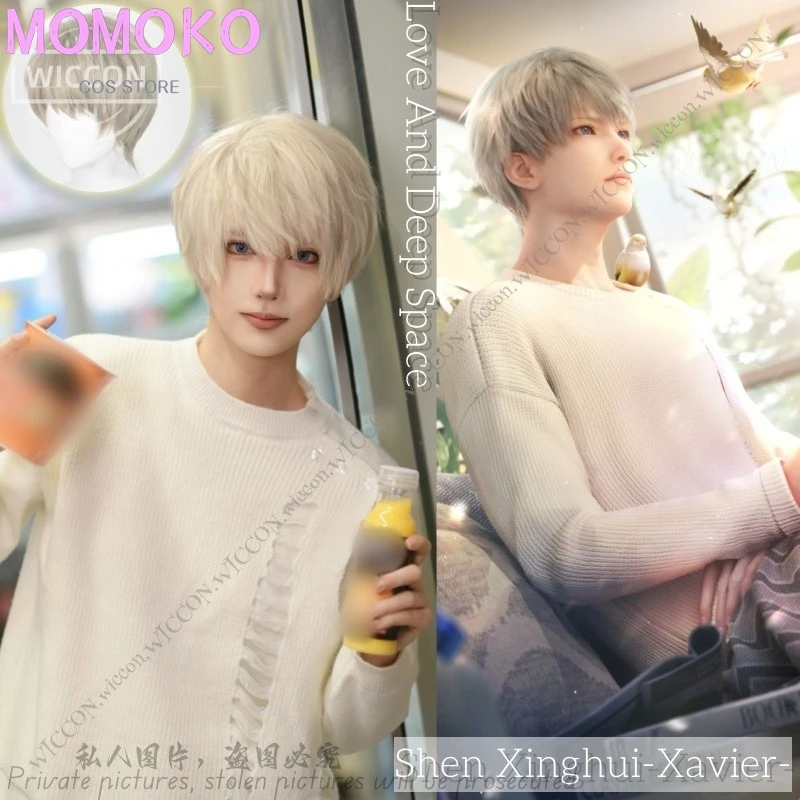 Xavier Love And Deep Space Shen Xinghui Cosplay Costume Wig Daily Outfit Tops Knitted Sweater Fall And Winter Style Halloween