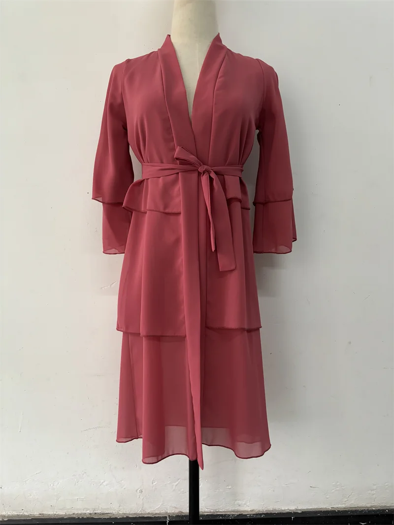 Abaya-Robe longue pour filles musulmanes, vêtements pour enfants, kaftan de Dubaï, kimono Jalabiya