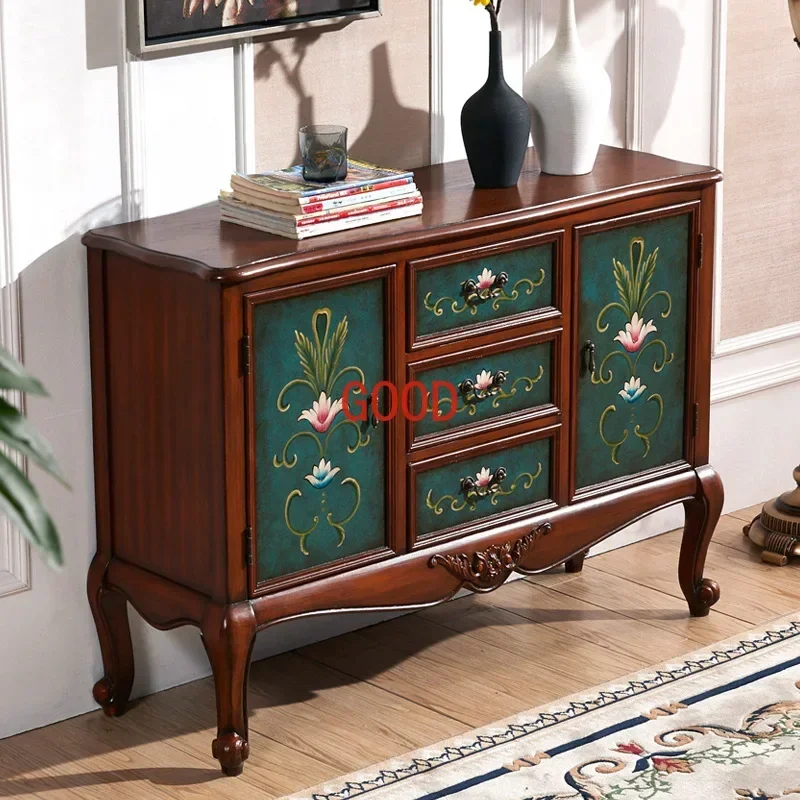 Retro Locker Three Buckets Two Doors Painted Chest of Drawers Hallway