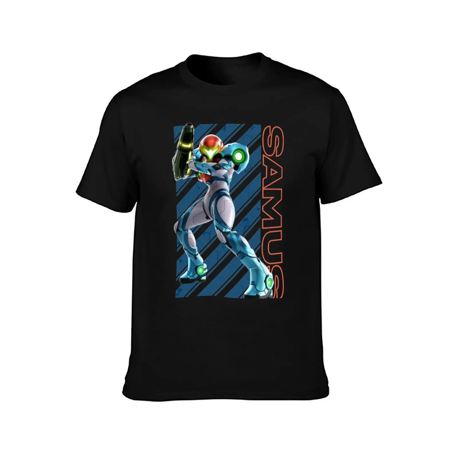 METROID DREAD (2) T-Shirt, Summer Casual Cotton Tee, Oversized Streetwear Tops, Vintage Graphic Print, Loose Fit Short Sleeve