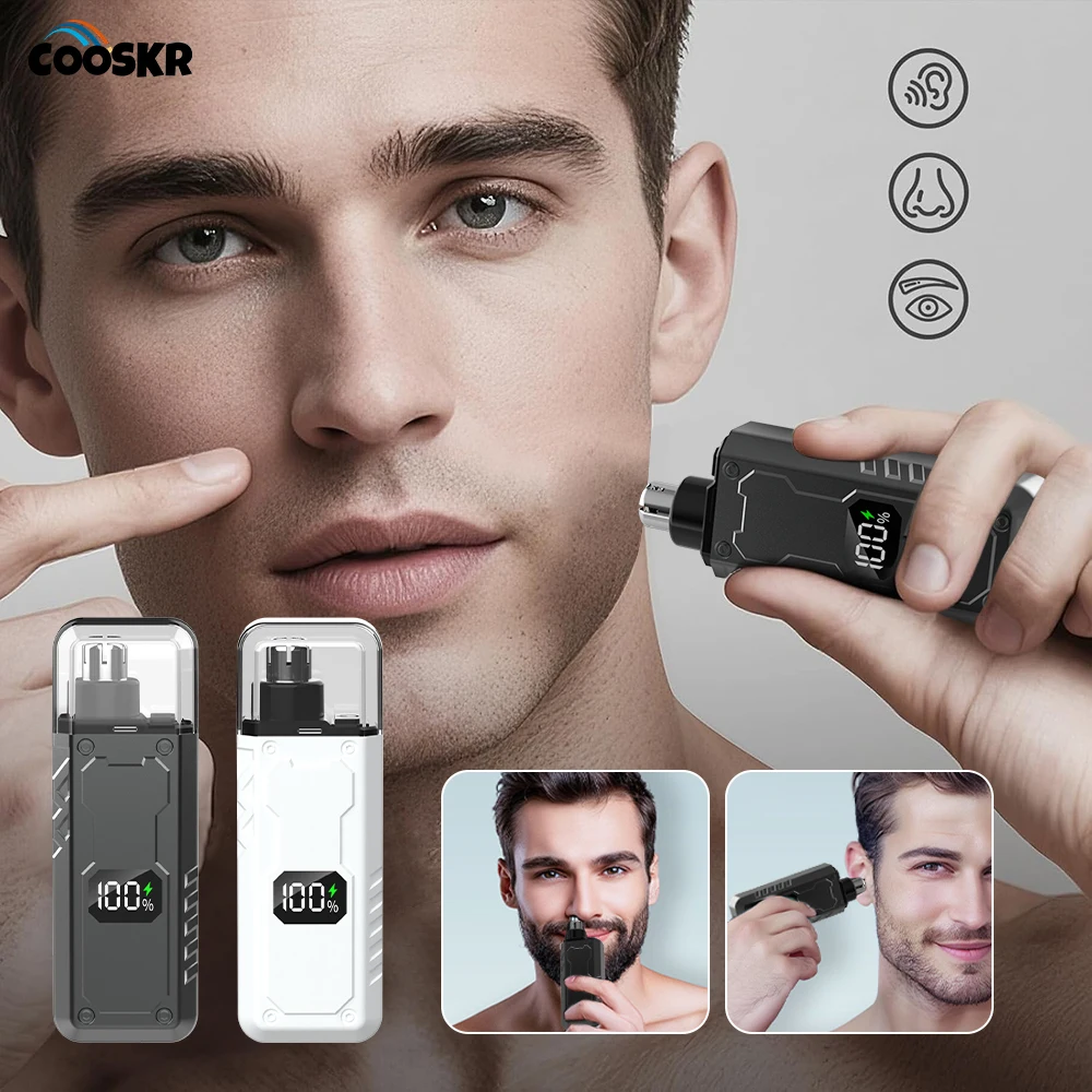 

Nose Hair Trimmer USB Rechargeable Electric Ears Nose Hair Shaving Machine Men Eyebrow Shaver Mini Portable Nose Hair Remover