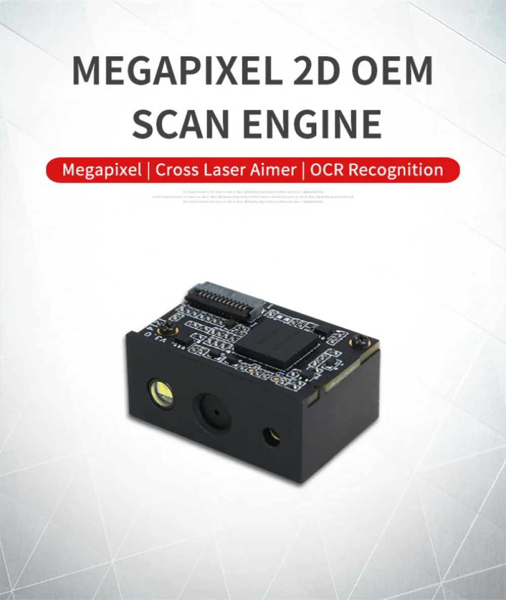 2D QR OCR Megapixel OEM Barcode Scan Engine Module Ultra High Performance for PDA Mobile Terminal Kiosk